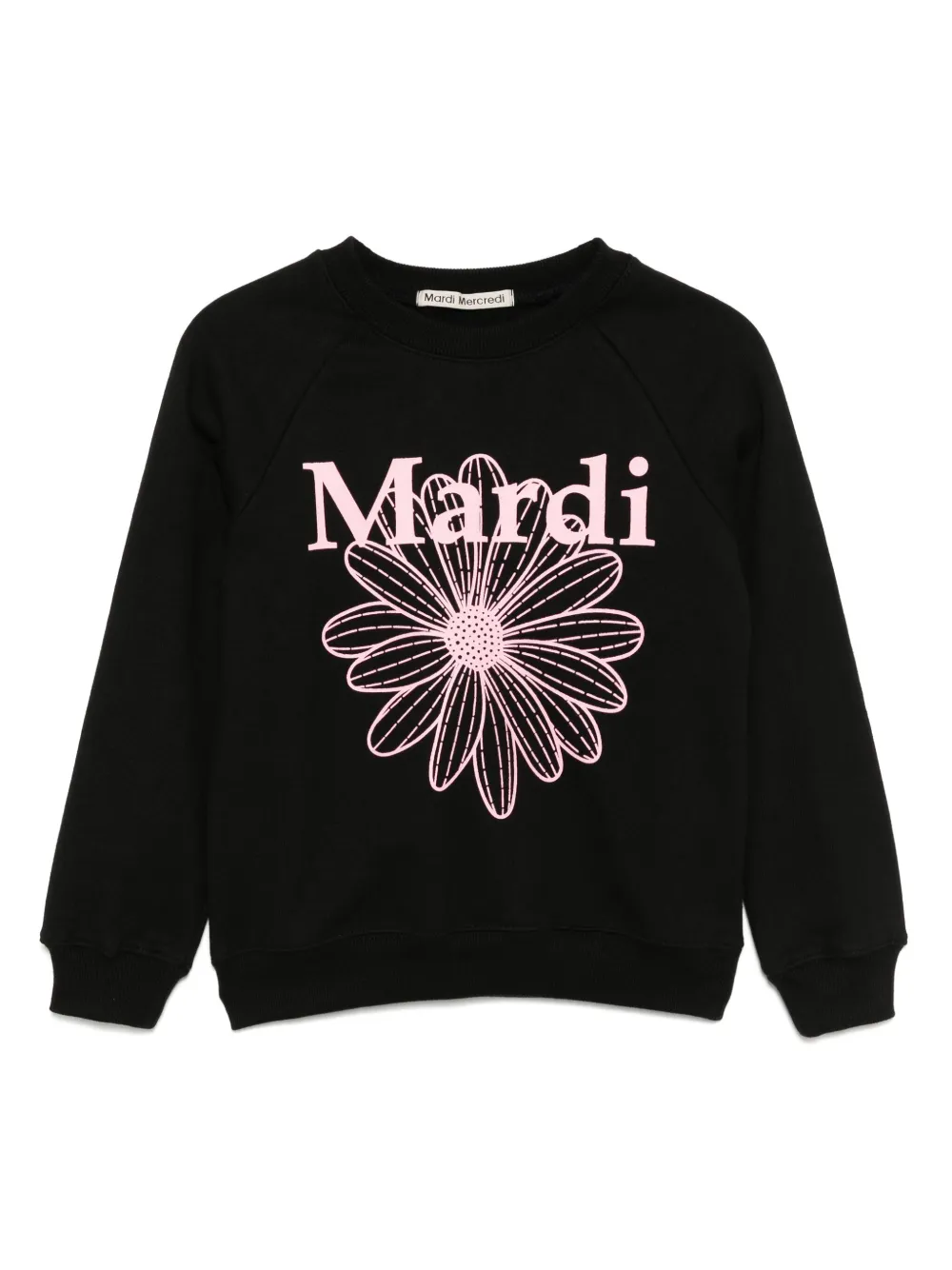 Mardi Mercredi Les Petites Flowermardi スウェットシャツ - ブラック Mardi Mercredi Les Petites Flowermardi スウェットシャツ - ブラック