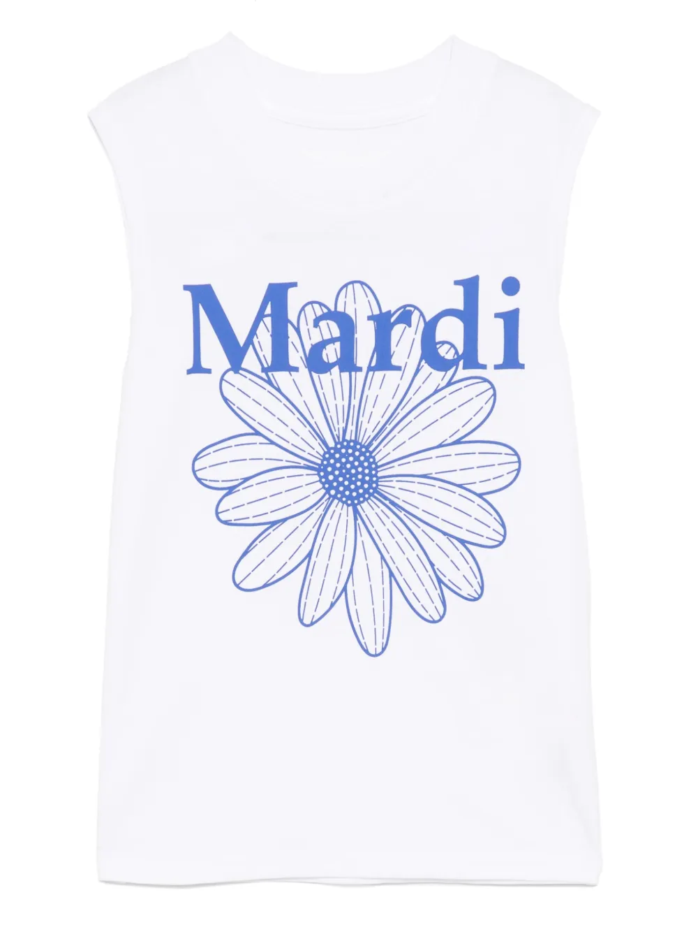 Mardi Mercredi Les Petites ロゴ トップ - ホワイト Mardi Mercredi Les Petites ロゴ トップ - ホワイト