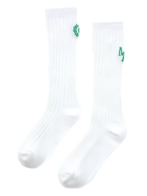 Mardi Mercredi Les Petites logo-embroidered ribbed socks