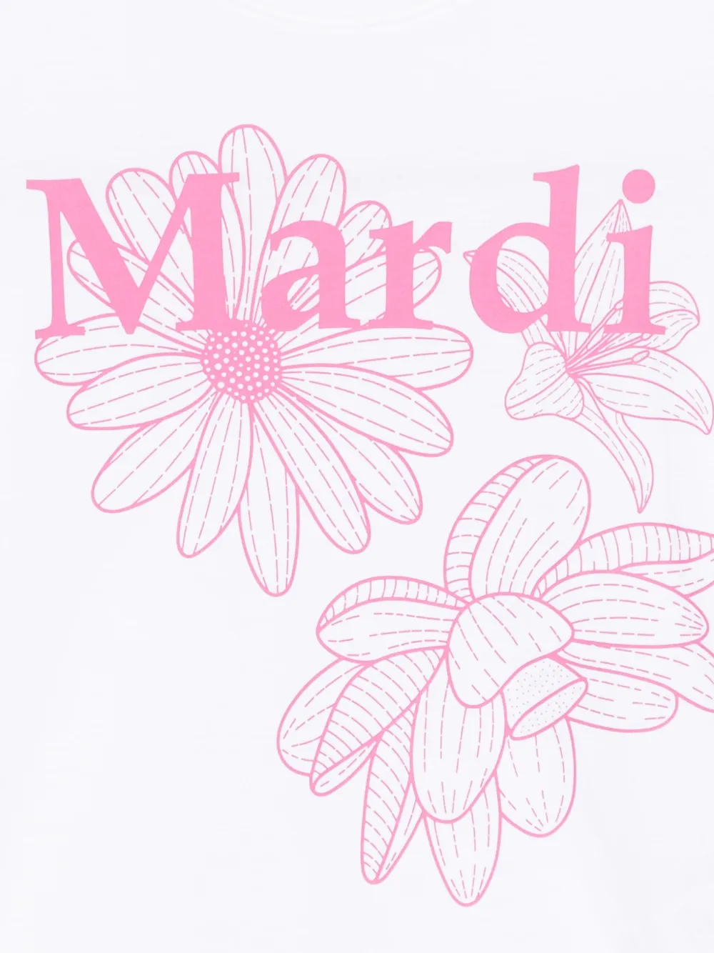 Shop Mardi Mercredi Les Petites Triple Flower T-shirt