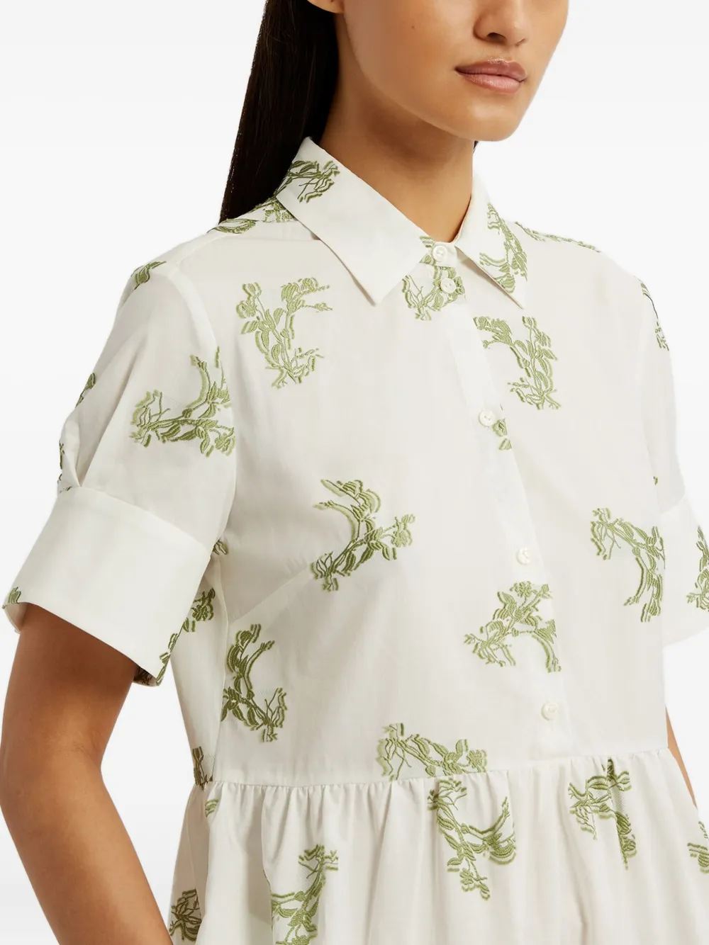ERDEM SHORT-SLEEVE SHIRT DRESS 