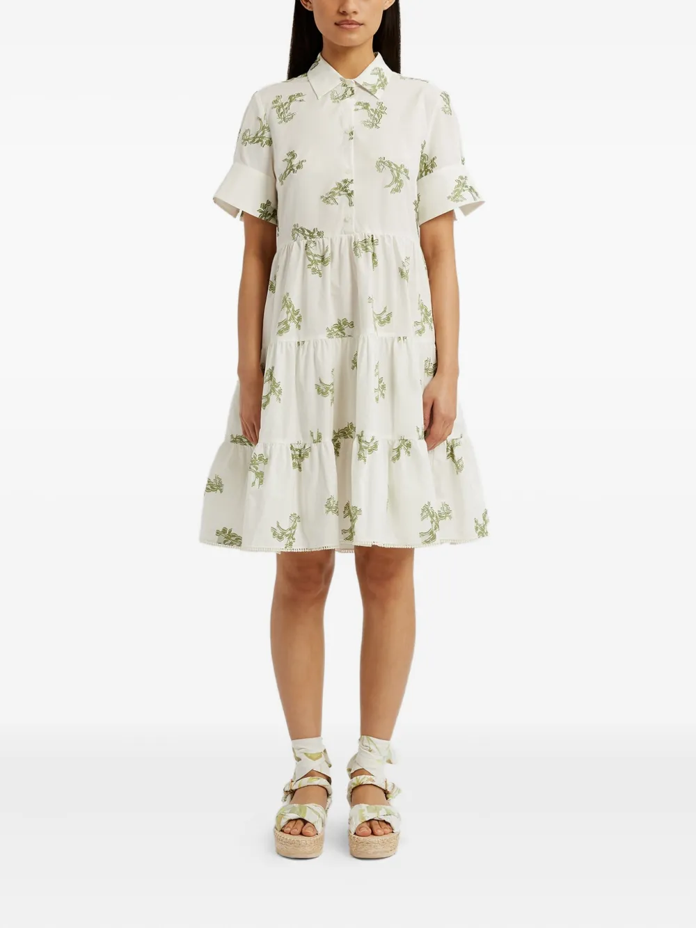 ERDEM Blousejurk met korte mouwen - Wit