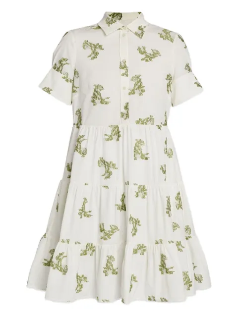 ERDEM vestido camisero manga corta