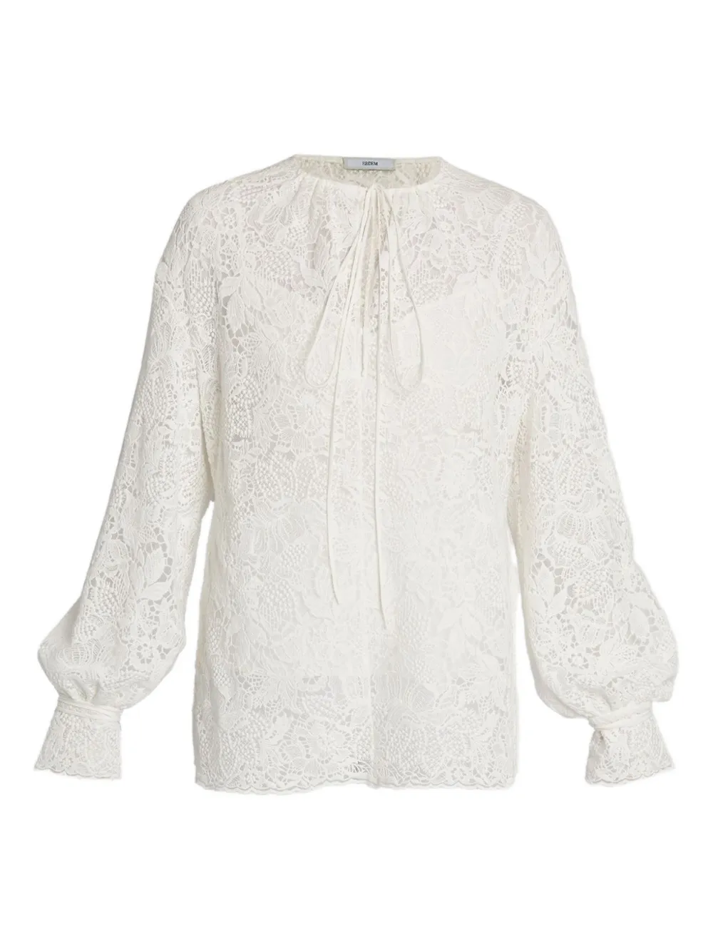 ERDEM FLORAL-EMBROIDERED BLOUSE
