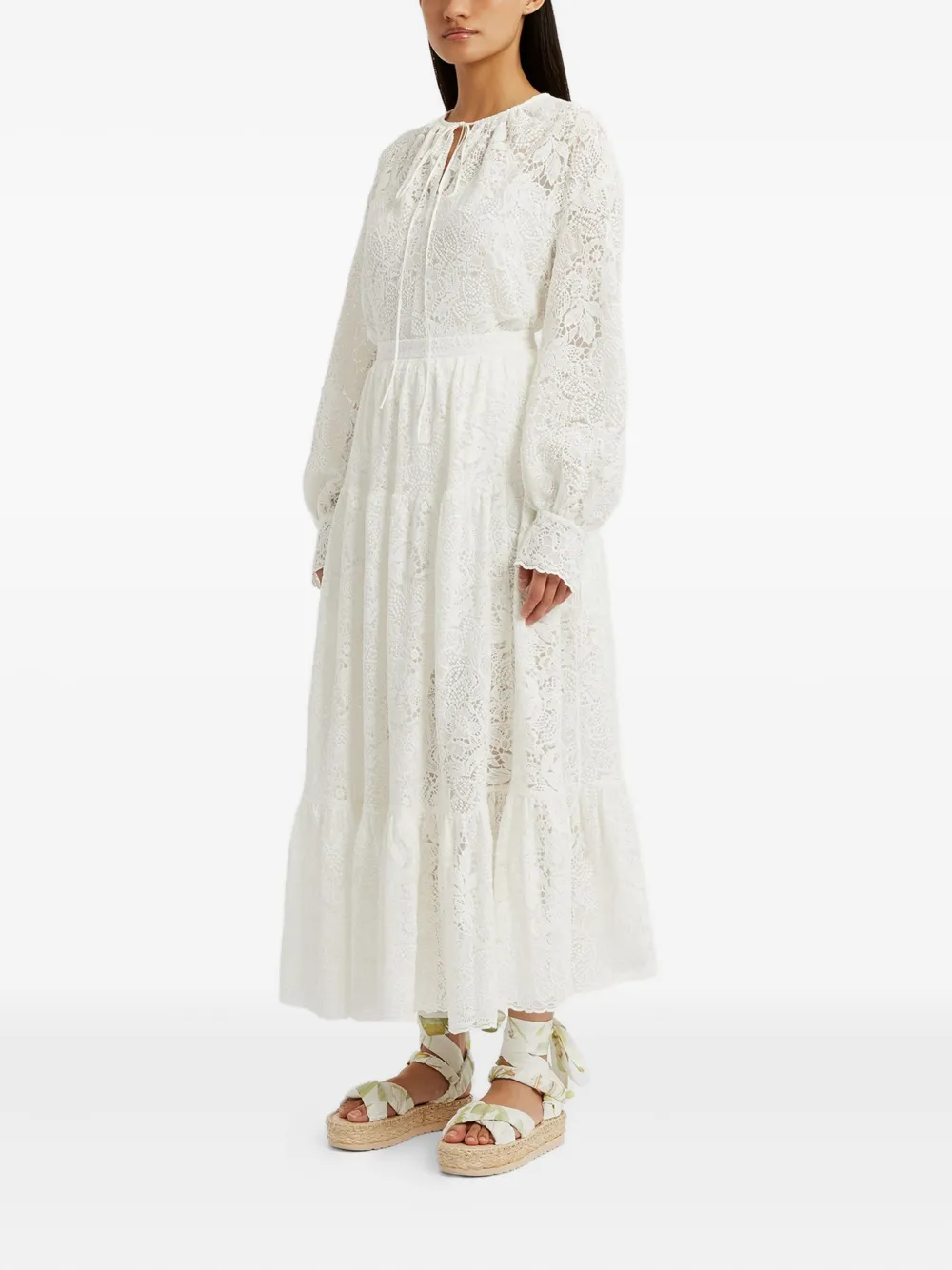 ERDEM FLORAL-EMBROIDERED BLOUSE