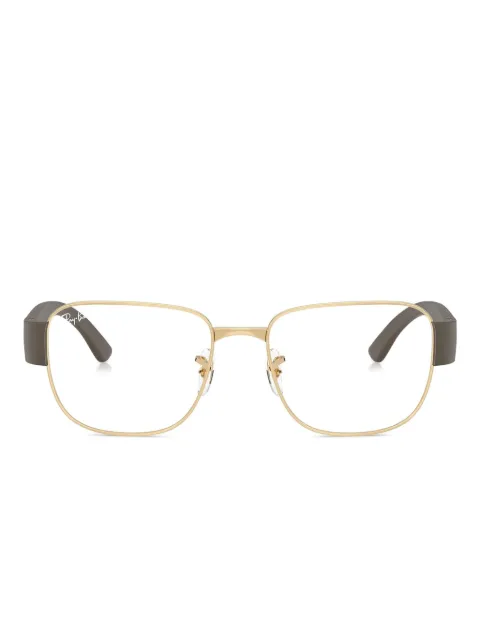 Ray-Ban gold-frame rectangle glasses