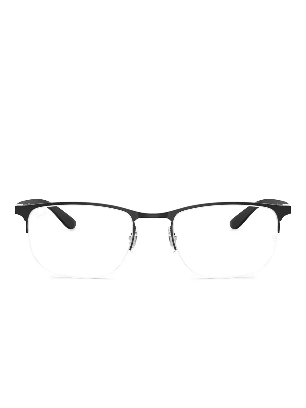Ray-Ban ハーフリム眼鏡フレーム - ブラック Ray-Ban ハーフリム眼鏡フレーム - ブラック