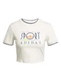 adidas graphic-print T-shirt - White