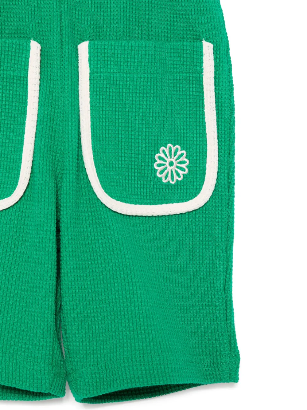 Mardi Mercredi Les Petites Shorts met geborduurd logo Groen