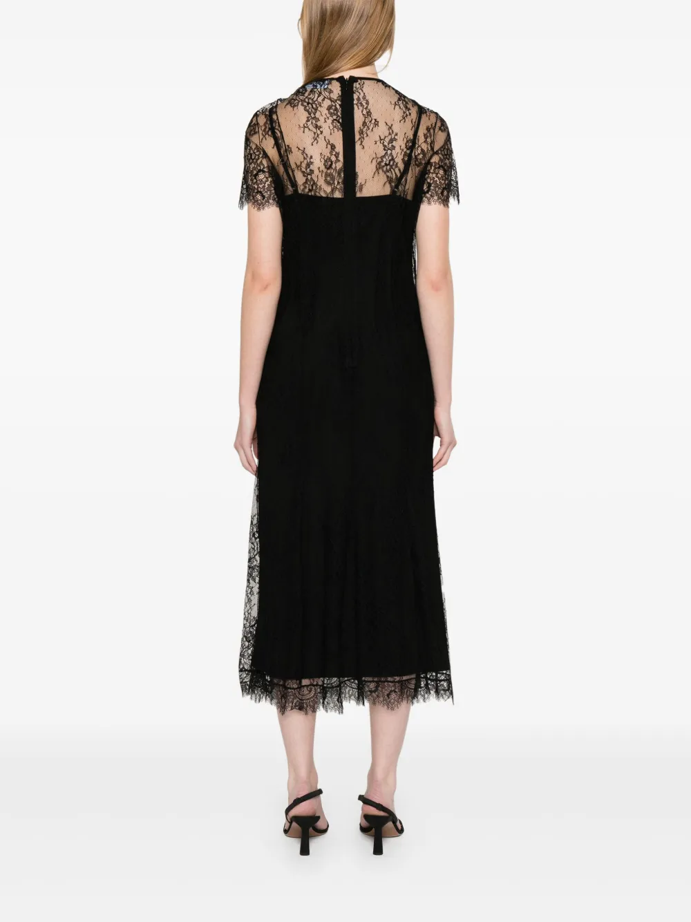 Blugirl Midi-jurk met kant Zwart