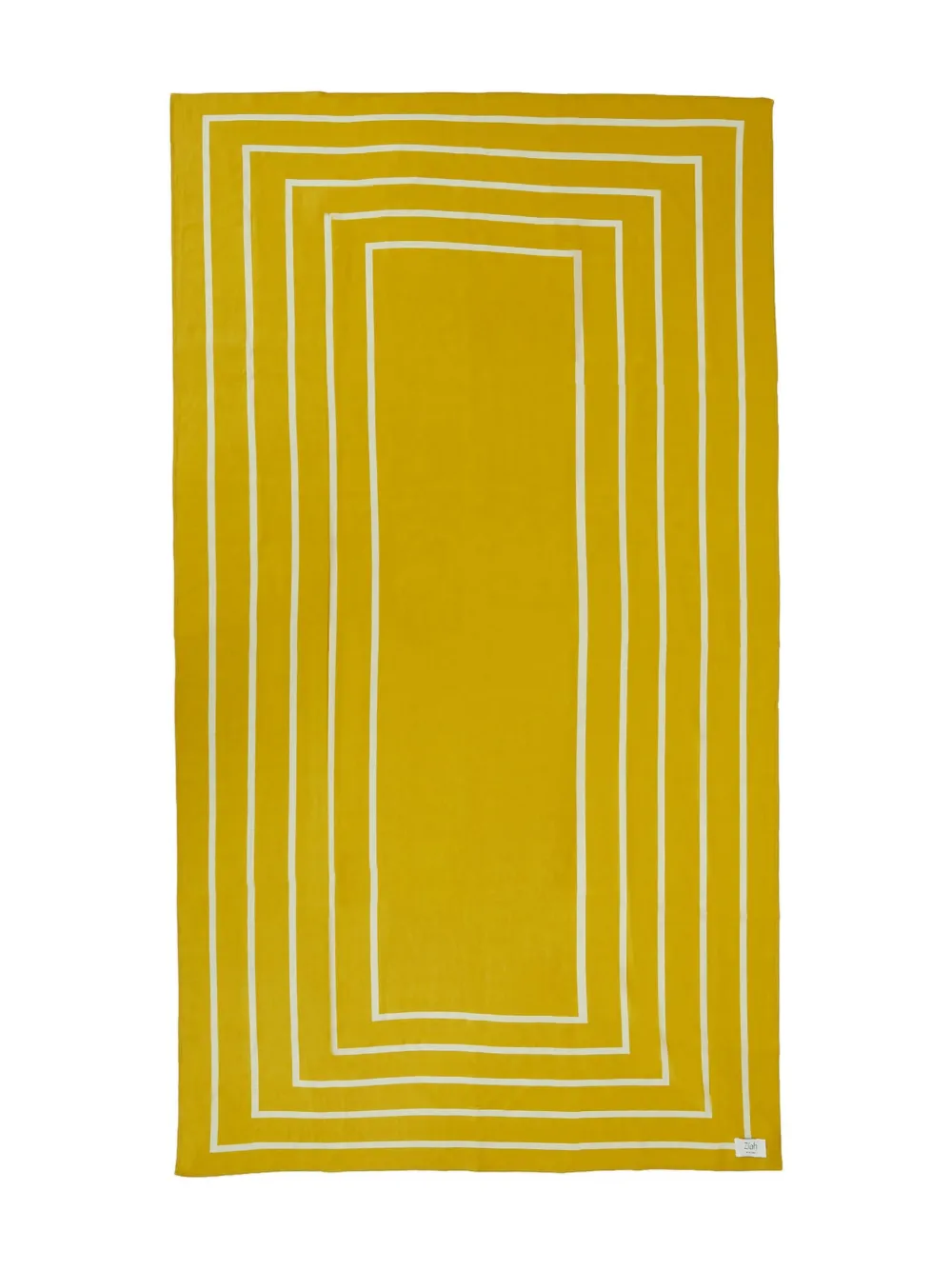 St. Agni border-stripe silk scarf - Geel
