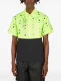 STUDIO ALCH eyelet-embellished poplin shirt - Green