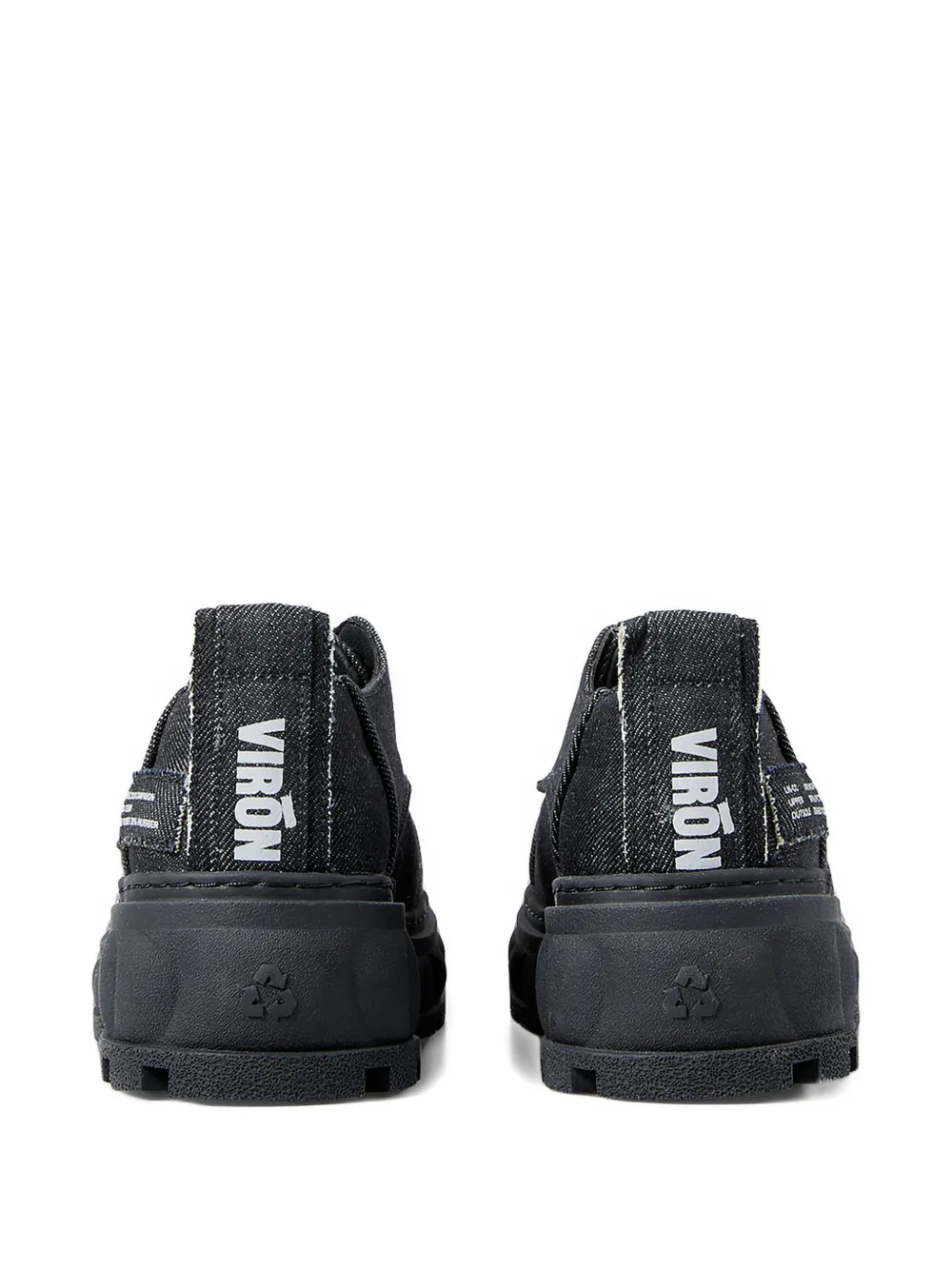 Virón Alter recycled-denim shoes Black