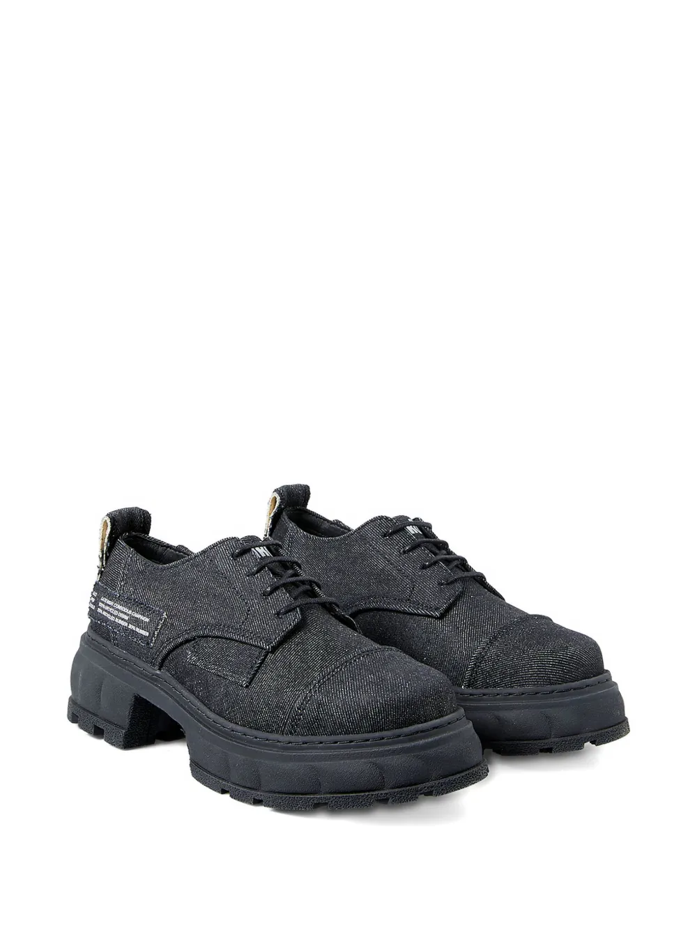 Virón Alter recycled-denim shoes Black