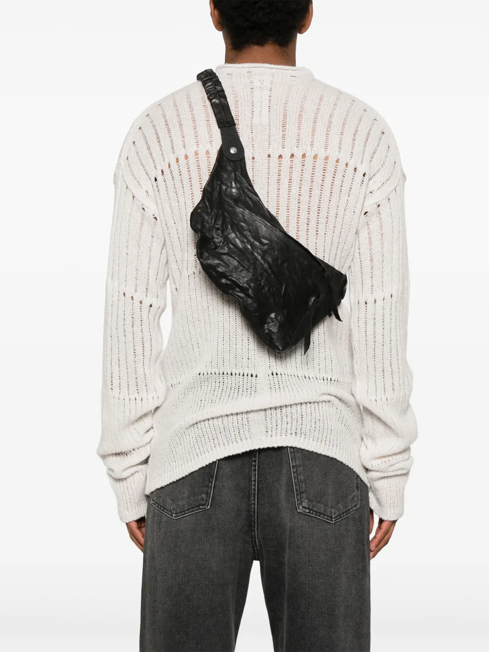 Isaac Sellam Experience Passeger messenger bag - Zwart