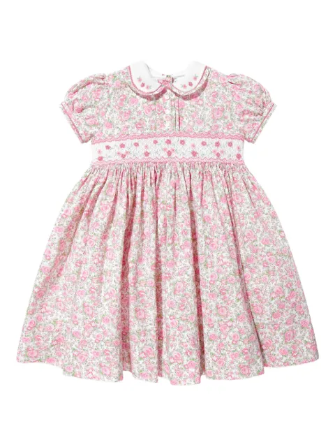 Sarah Louise floral-print short-sleeve dress