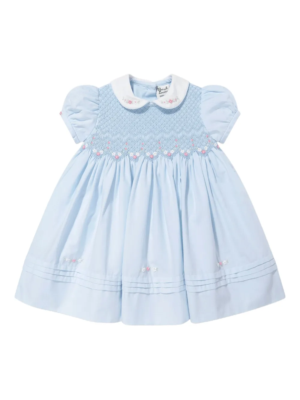 Sarah Louise robe à fleurs brodées | bleu | Image 1
