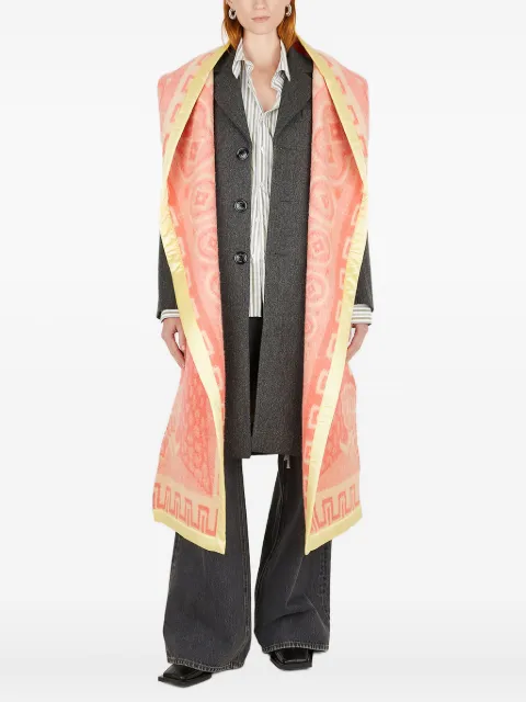 MERYLL ROGGE detachable-scarf wool coat