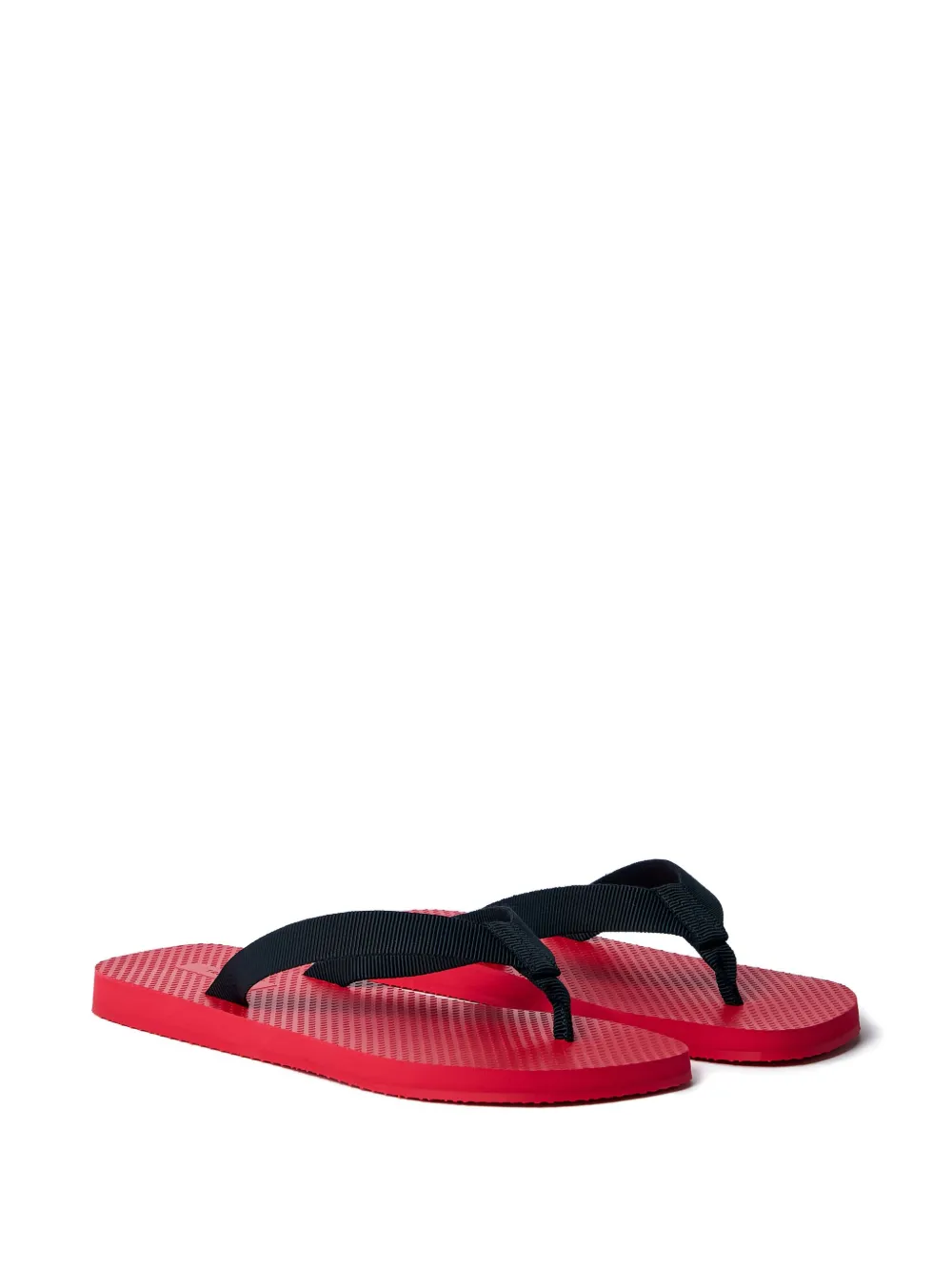 The Row Slippers met logo - Zwart