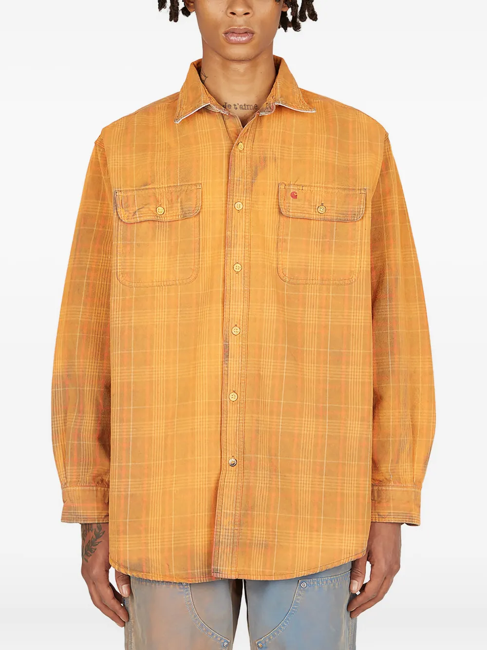 checked flannel shirt