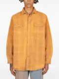 NOTSONORMAL checked flannel shirt - Orange
