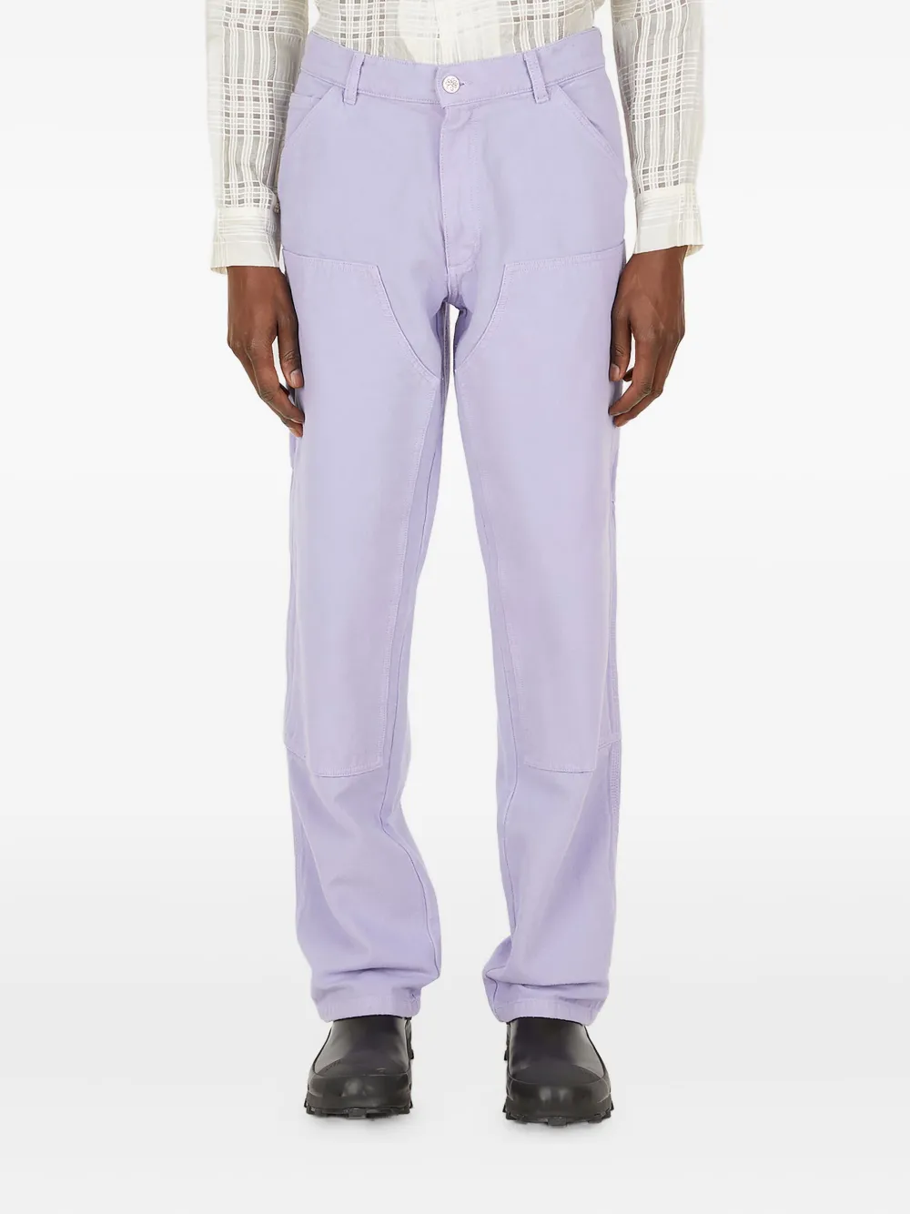 Sky High Farm embroidered-pocket trousers Paars