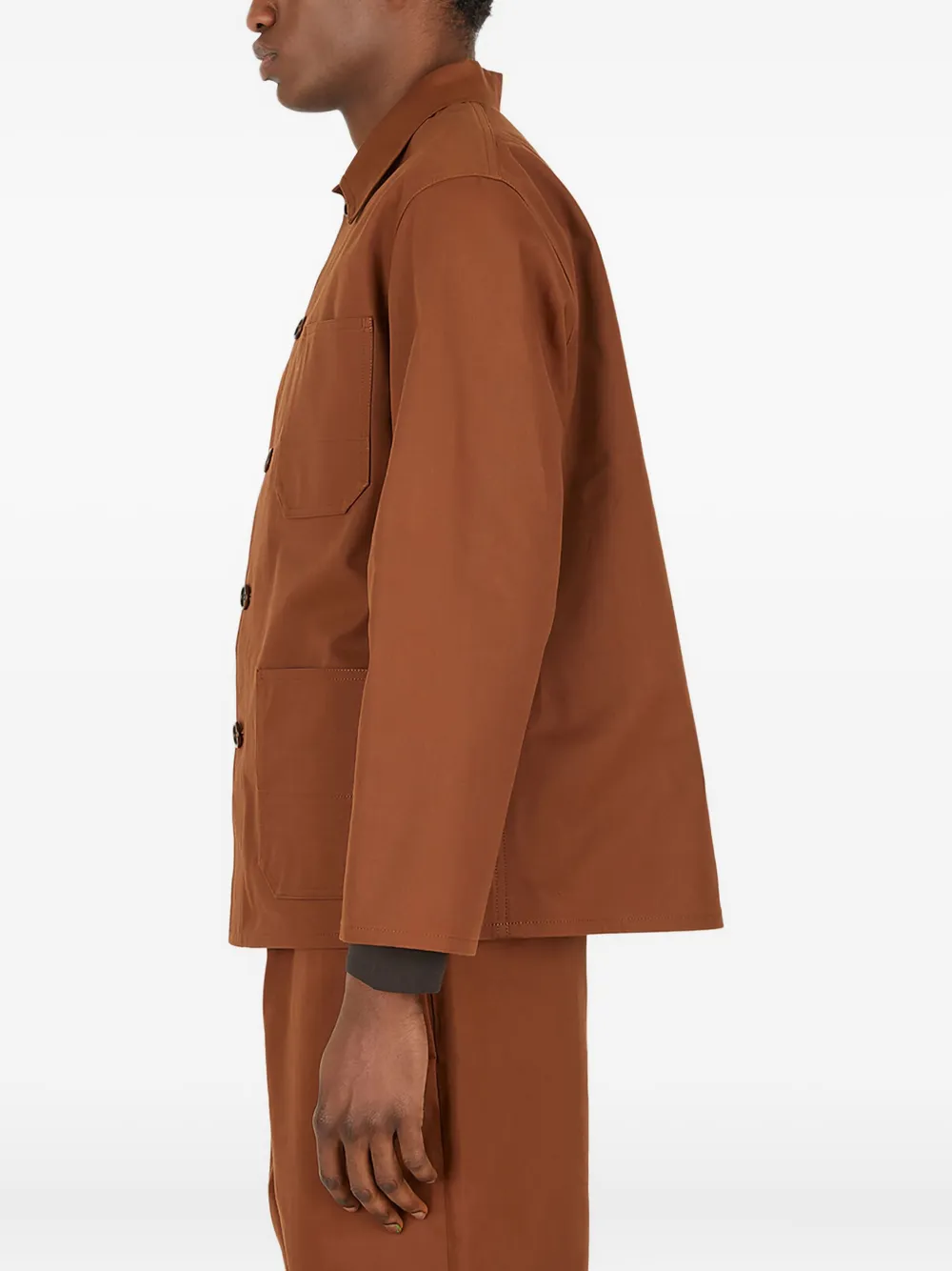 Meta Campania Collective patch-pocket overshirt Bruin