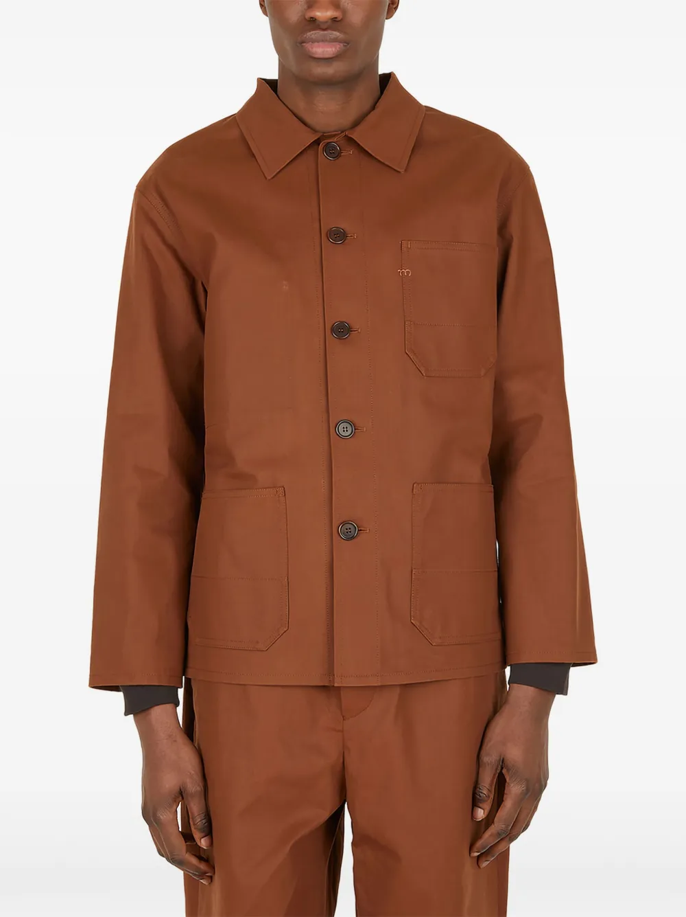 Meta Campania Collective patch-pocket overshirt - Marrone