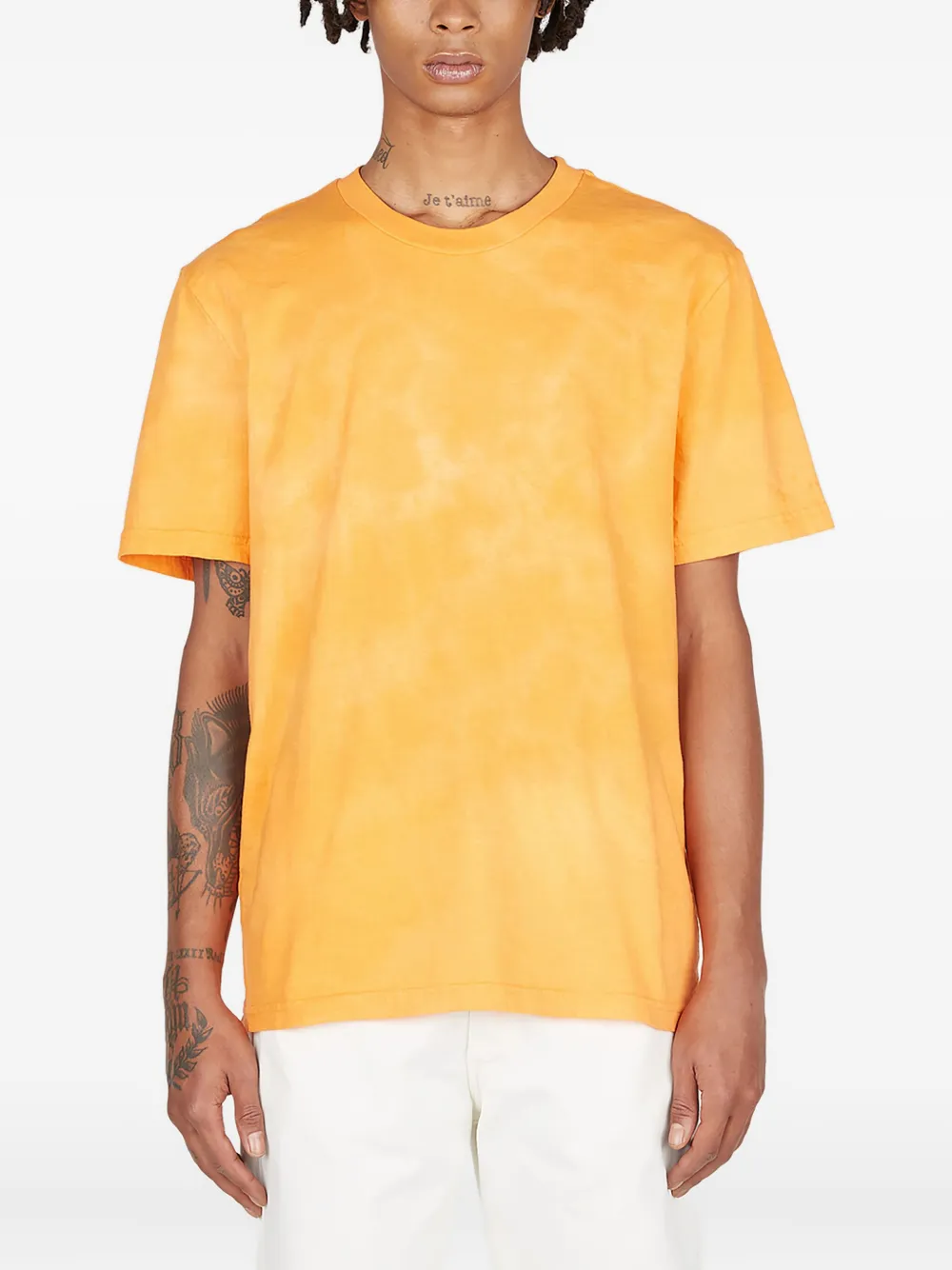 washed crew neck t-shirt