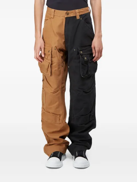 (di)vision  two-tone cargo trousers