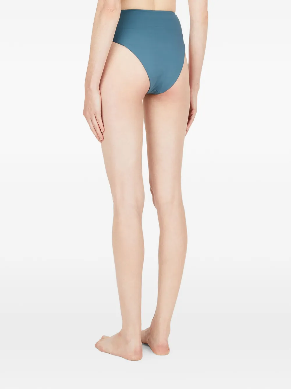 St. Agni Elastische hoog uitgesneden bikinislip Blauw