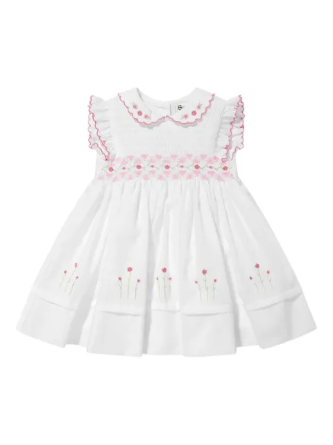 Sarah Louise floral-embroidered dress