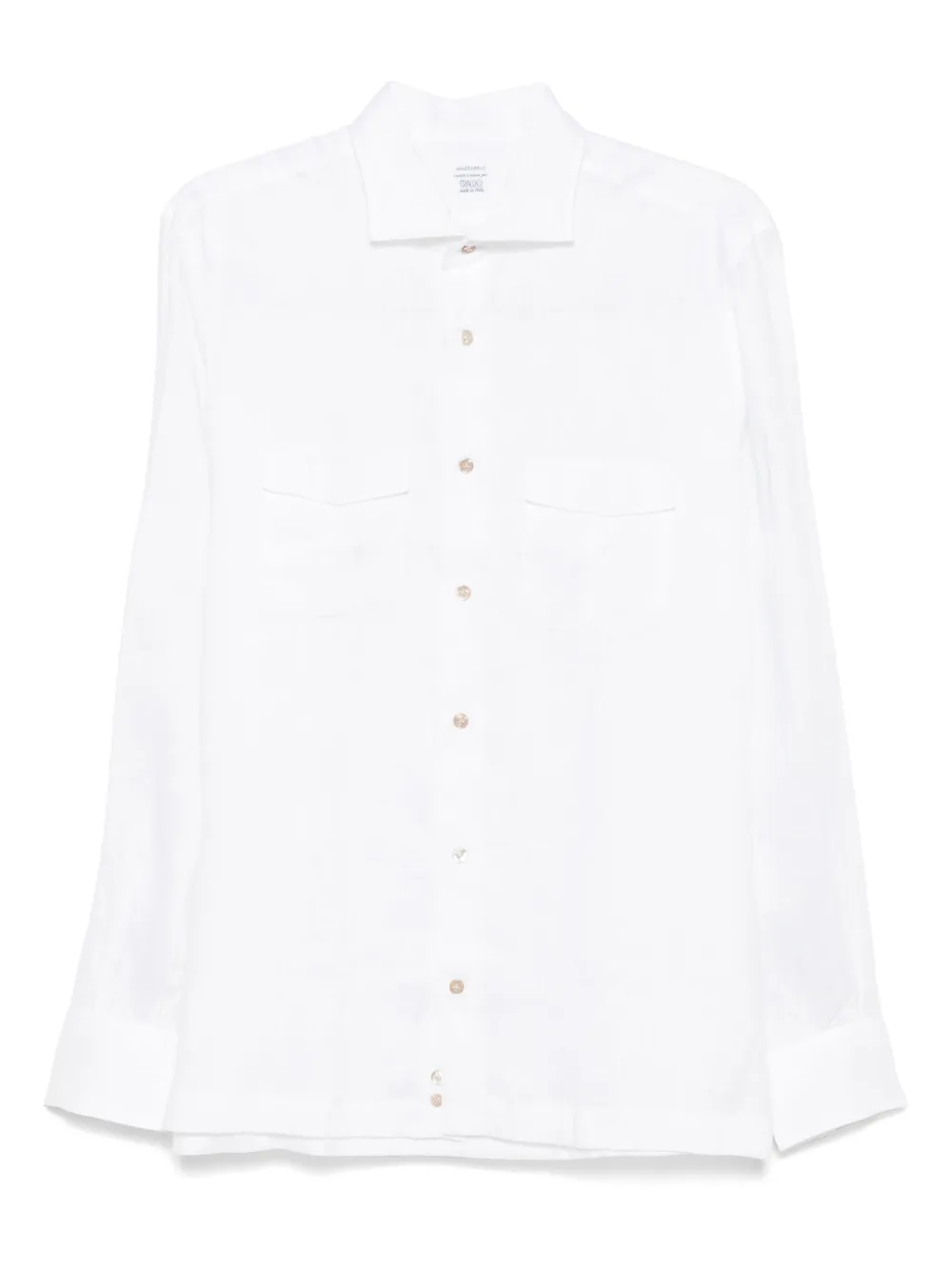 Mazzarelli camisa de lino | blanco | Image 1