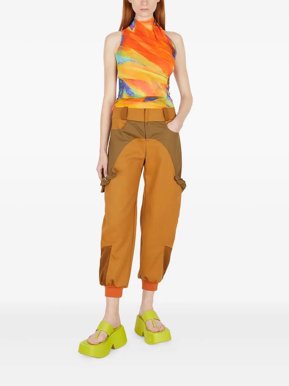 Paula Canovas del Vas colourblock trousers | Tapered Pants | Image 2