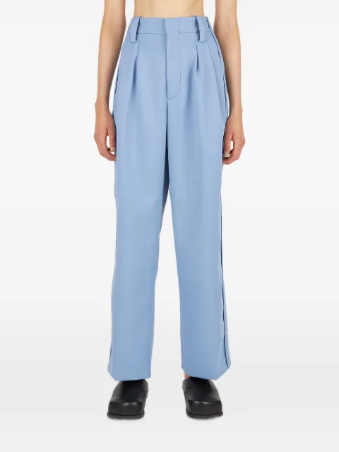 MERYLL ROGGE pleats belt loops trousers