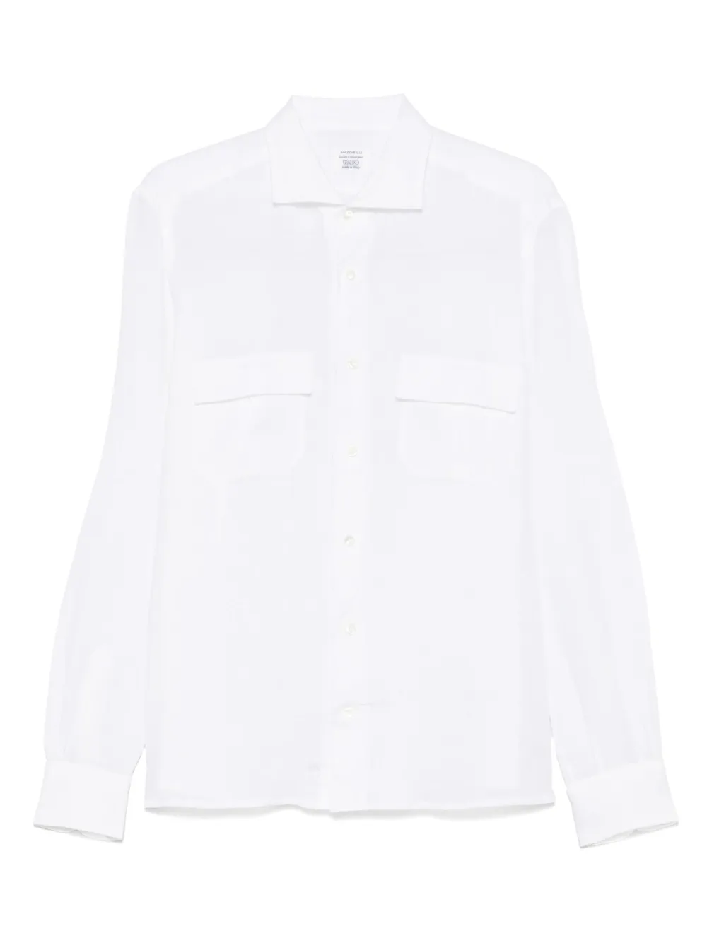 Mazzarelli camisa de lino | blanco | Image 1