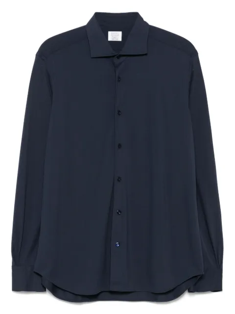 Mazzarelli spread-collar shirt