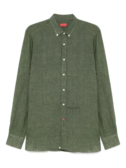 Isaia camisa de lino