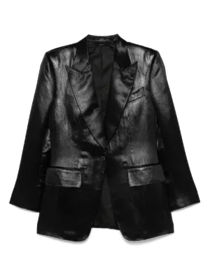 トムフォード　ダブルフェイス　ショートコート　ノーカラー　レザーパイピング　36 TOM FORD - Alto e Diritto / ONLINE STORE