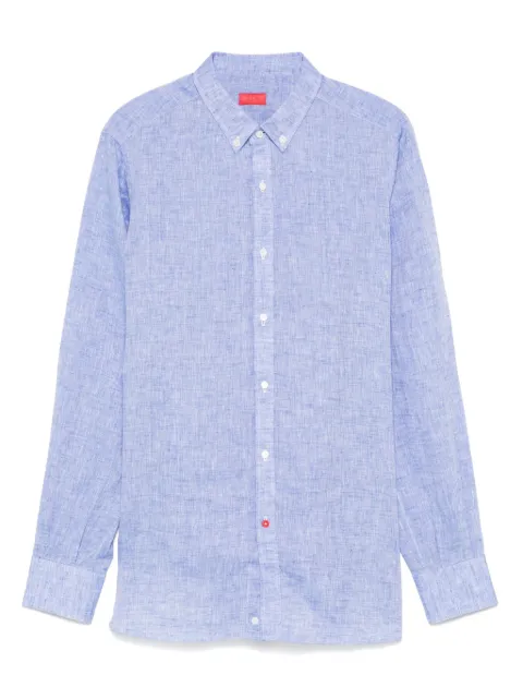 Isaia camisa de lino