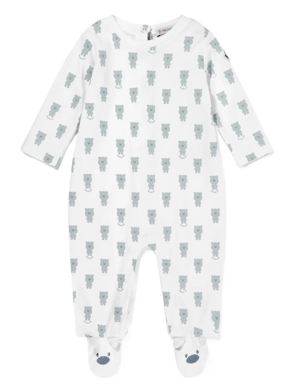 Moncler Enfant Romper muts en slabbetje Wit