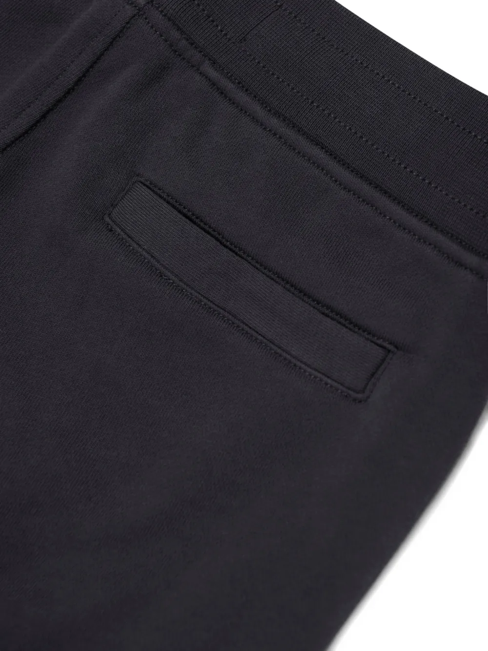 Stone Island Junior Katoenen trainingsbroek met geborduurd logo Blauw