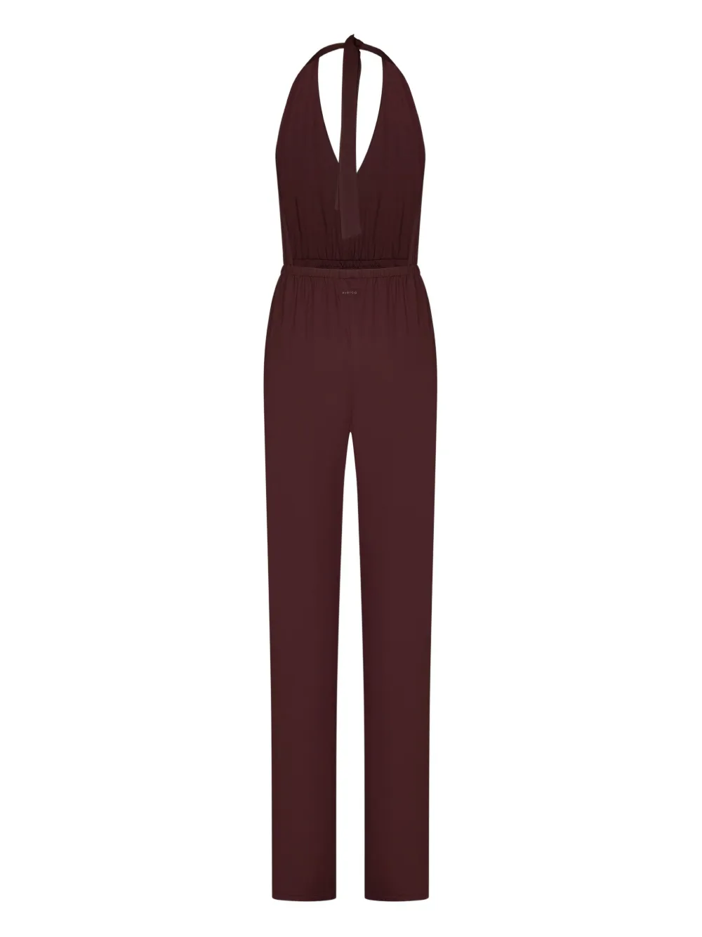 Fisico jumpsuit con cuello halter | marrón | Image 1
