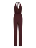 Fisico halterneck jumpsuit - Brown