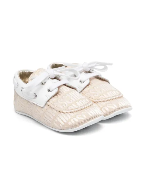 Moschino Kids logo-jacquard pre-walkers