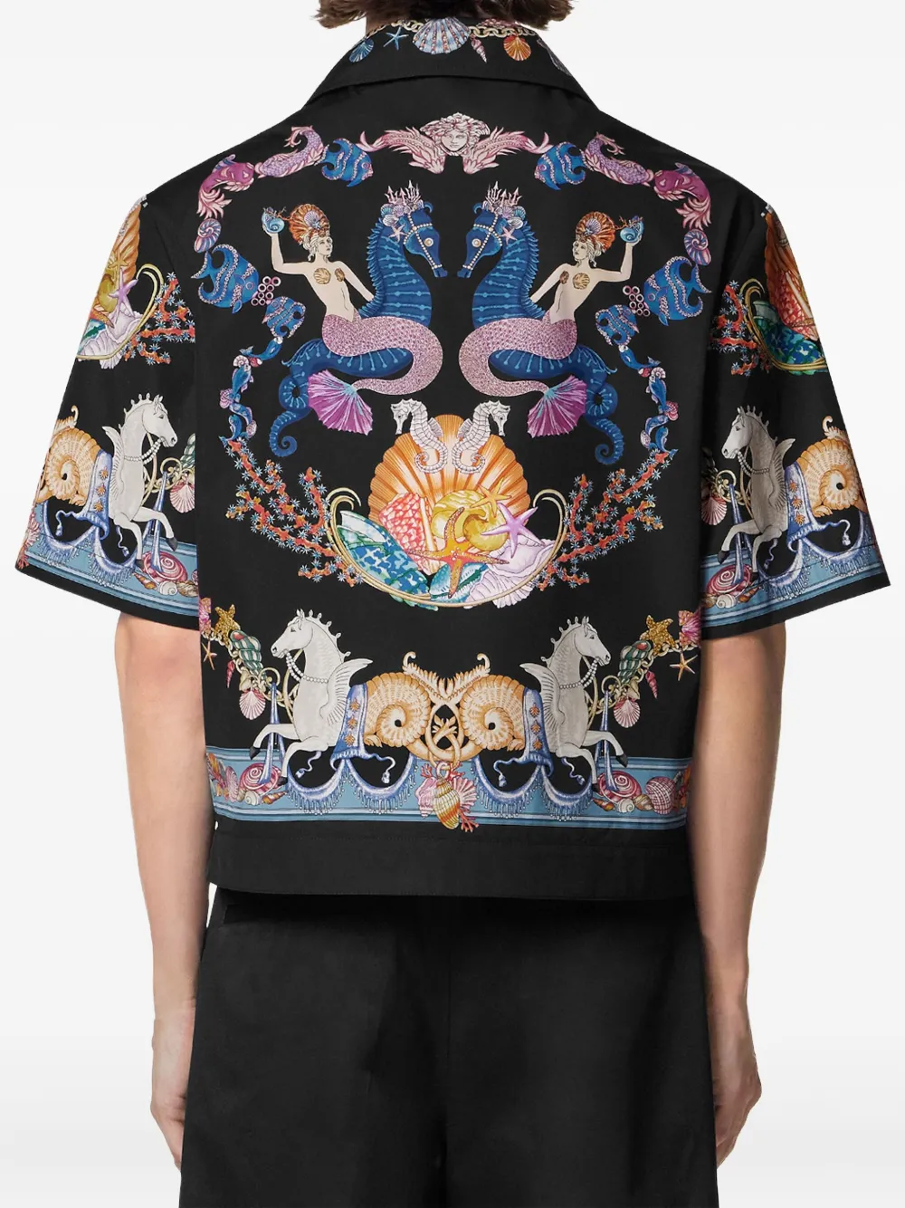 Versace Coral Theatre overhemd Zwart