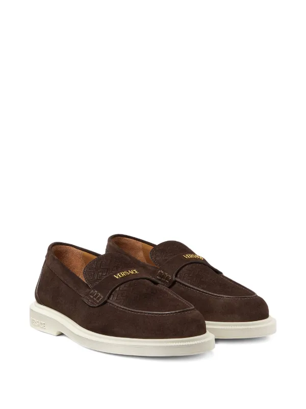 Versace Men\'s Dark Brown Loafers with Gold Accent $949.00 !! VERSACE MEN main image 4