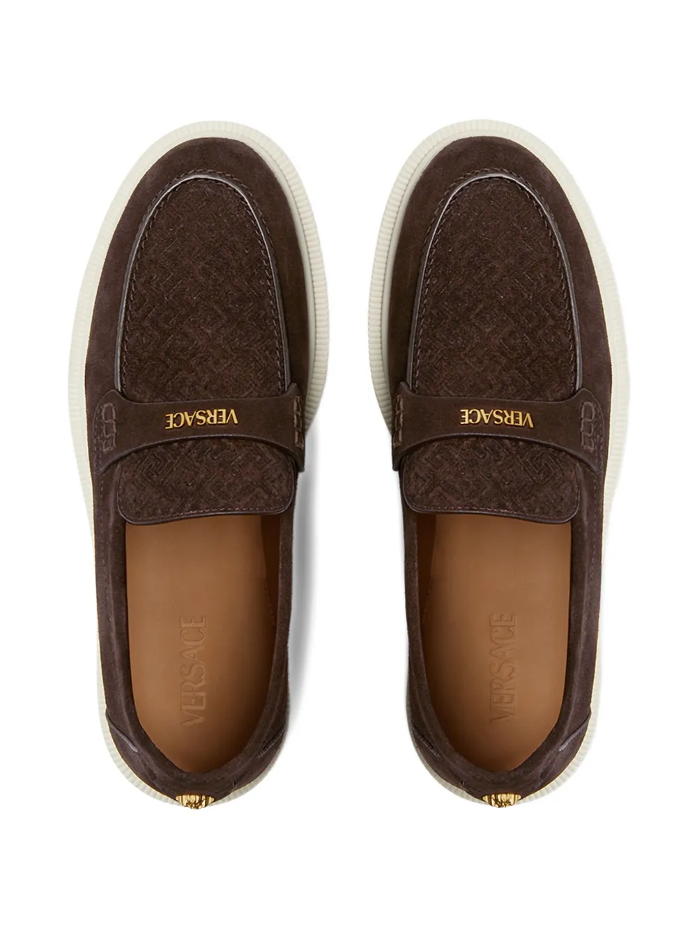 Versace Giuliano loafers Brown