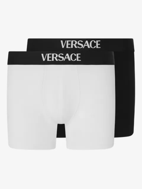 Versace set de dos baúles largos de algodón
