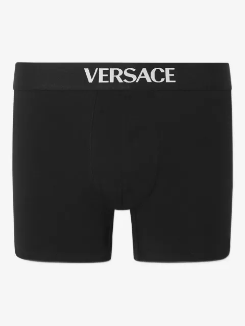 Versace cotton-jersey long trunks